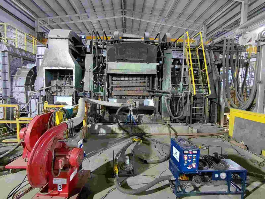 Curva de secado refractario en instalación industrial